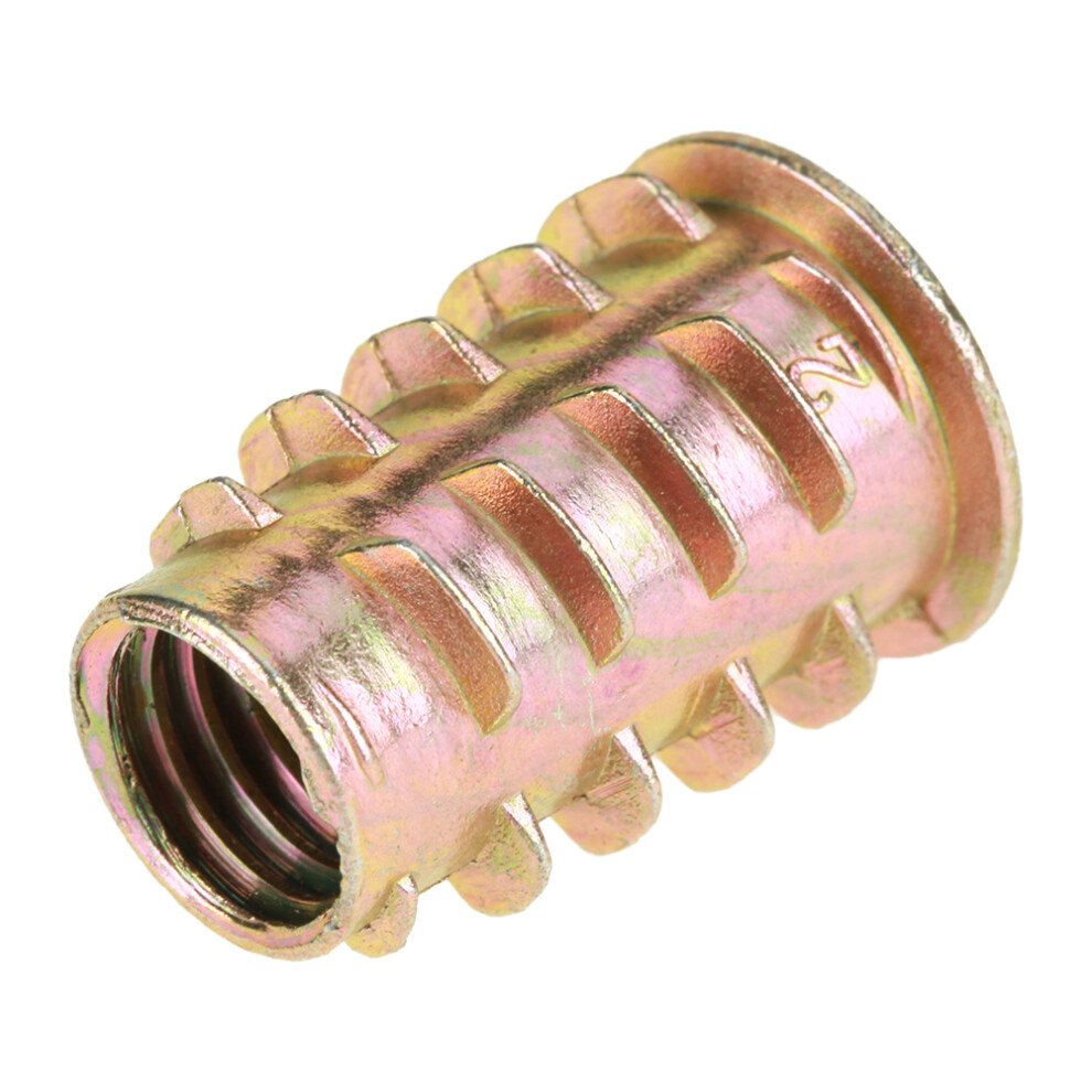 10Pcs M10*25Mm Zinc Alloy Hex Drive Head Furniture Nuts Threaded For Wood Insert 8001392715598