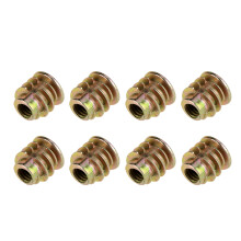 50Pcs M48mm Zinc Alloy Hex Drive Furniture Nuts for Wood Insert