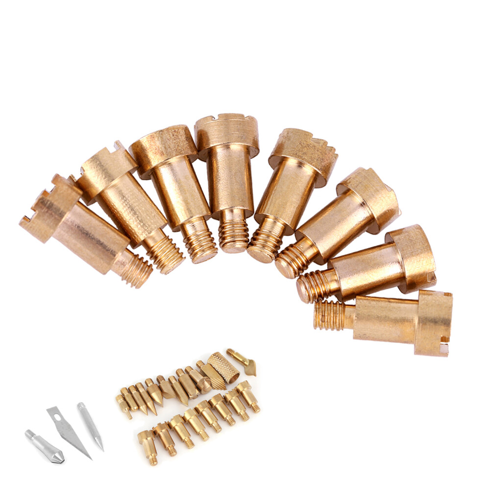 23Pcs Wood Burning Tips Set For Soldering, Carving & Pyrography 4661392715222