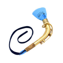 Brass Alto Sax Neck with Cork Grease, 24.5mm Diameter, Gold