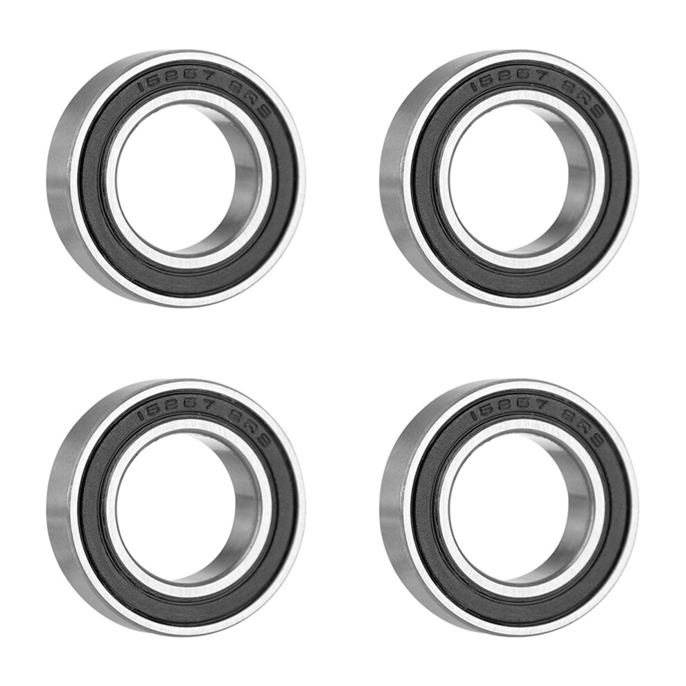 4Pcs 15267-2Rs Rubber Sealed Deep Groove Ball Bearings 15X26x7mm 6951392892206