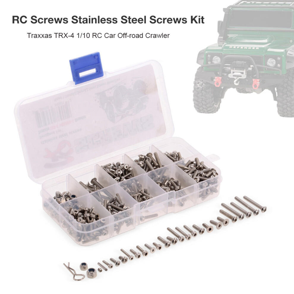Stainless Steel Rc Screw Kit For Traxxas Trx-4 1/10 Off-Road Crawler 6911392719033