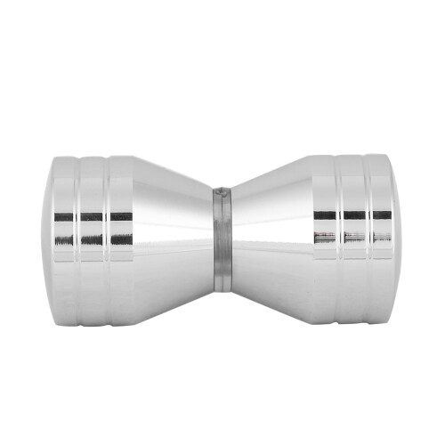 Aluminum Alloy Chrome Pull Handle Knob for Glass Shower Doors, Silver, 3x6cm 2
