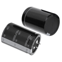 2pcs 10000uF 100V Electrolytic Capacitors 105 35x50mm Black