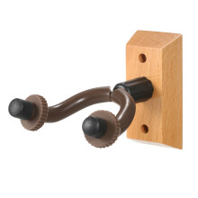GH-01 Wooden Guitar Wall Mount Hanger for Electric, Acoustic, Bass & Ukulele