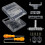 For Super NES Game Console for Bitfunx SFC Replacement Case Transparent Box for Super Famicom Console White 5