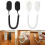 4 Pcs Anti Lost Rope Hook Remote Control Holder Lanyard Security Cable Multi Purpose Hooks Home Storage Ganization Black 2