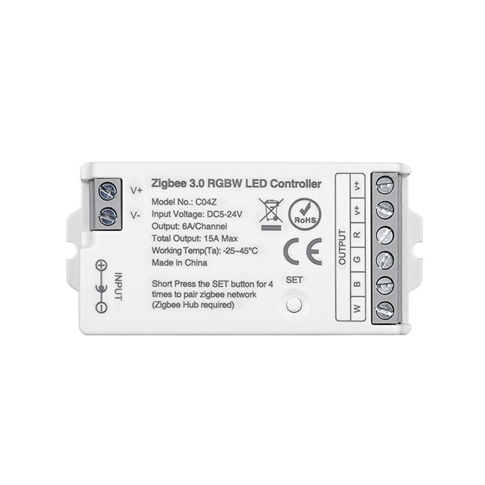 Tuya Zigbee 3.0 Rgbw Controller Tuya Life App Control Dimmer Strip Controller Light 6033479430652