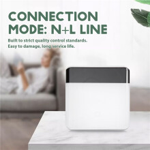 Tuya ZigBee 3.0 Bezprzewodowy Zdalnego Sterowania Przełącznik Wyświetlacza LED Przełącznik Dotykowy Szklany Biały Wtyczka EU