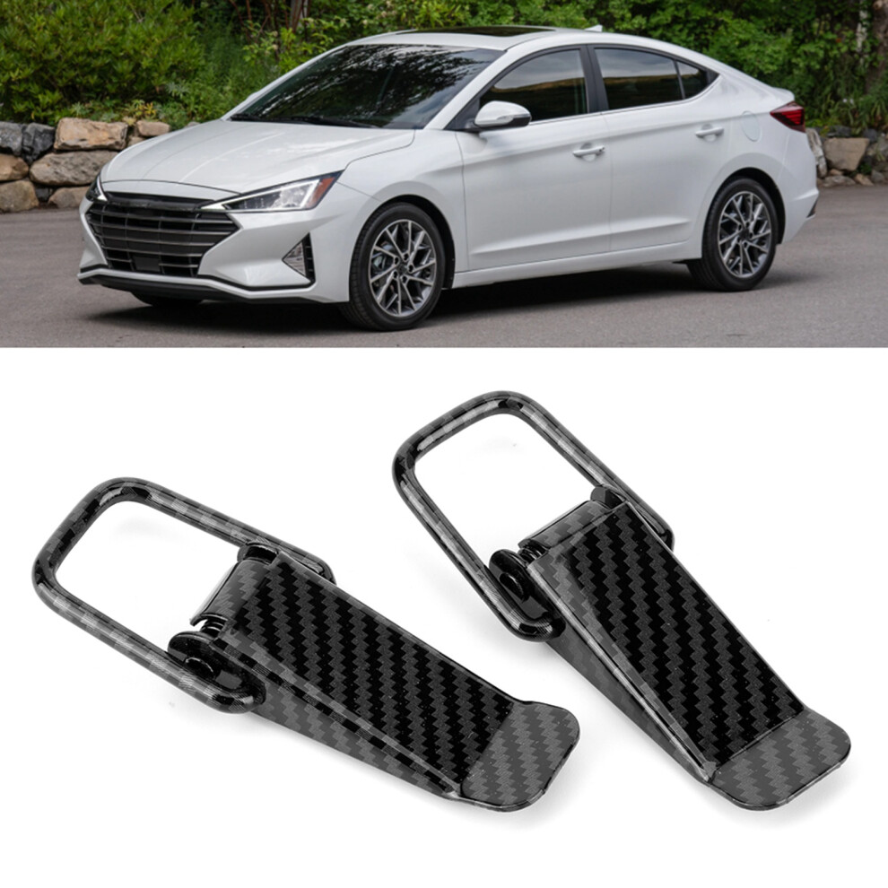 Universal Carbon Fiber Iron Car Truck Hook Lock Clip Quick Release Black 9451392725445