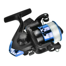 Lightweight Blue Plastic Spinning Fishing Reel, 5.2:1 Gear Ratio