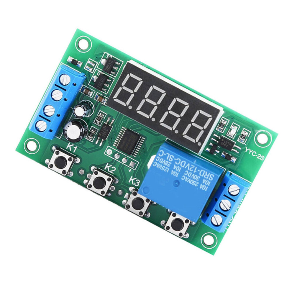 Led Display Timer Relay Module 12V Adjustable 999Min For Automation 4401392726466