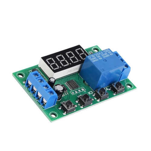 LED Display Timer Relay Module 5V Adjustable Time Up to 999min 1
