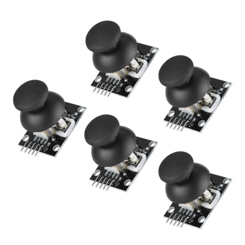 5 Pcs Dual Axis Joystick Modules for PS2 Gamepad Arduino Compatible Sensor