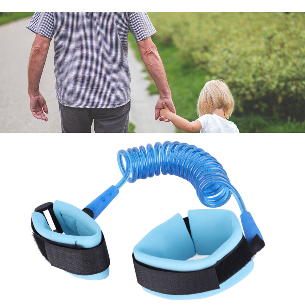 Kids Anti-Lost Rope - Elastic Safety Wristband 150Cm Blue