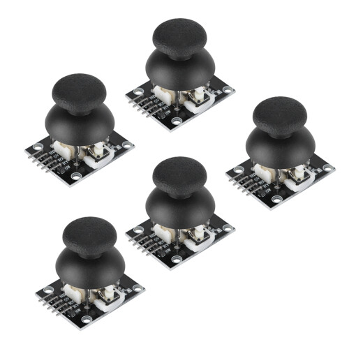 5 Pcs Dual Axis Joystick Modules for PS2 Gamepad Arduino Compatible Sensor 1