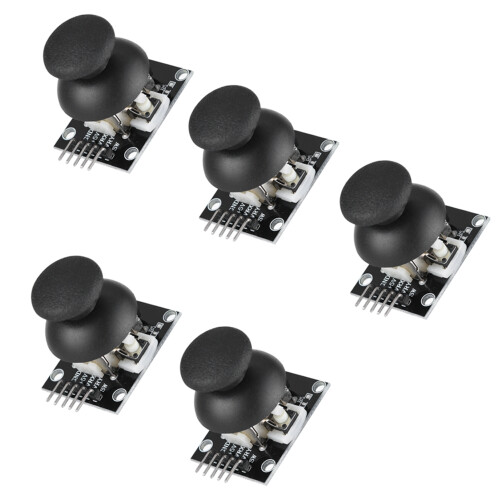 5 Pcs Dual Axis Joystick Modules for PS2 Gamepad Arduino Compatible Sensor 2
