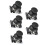 5 Pcs Dual Axis Joystick Modules for PS2 Gamepad Arduino Compatible Sensor 4