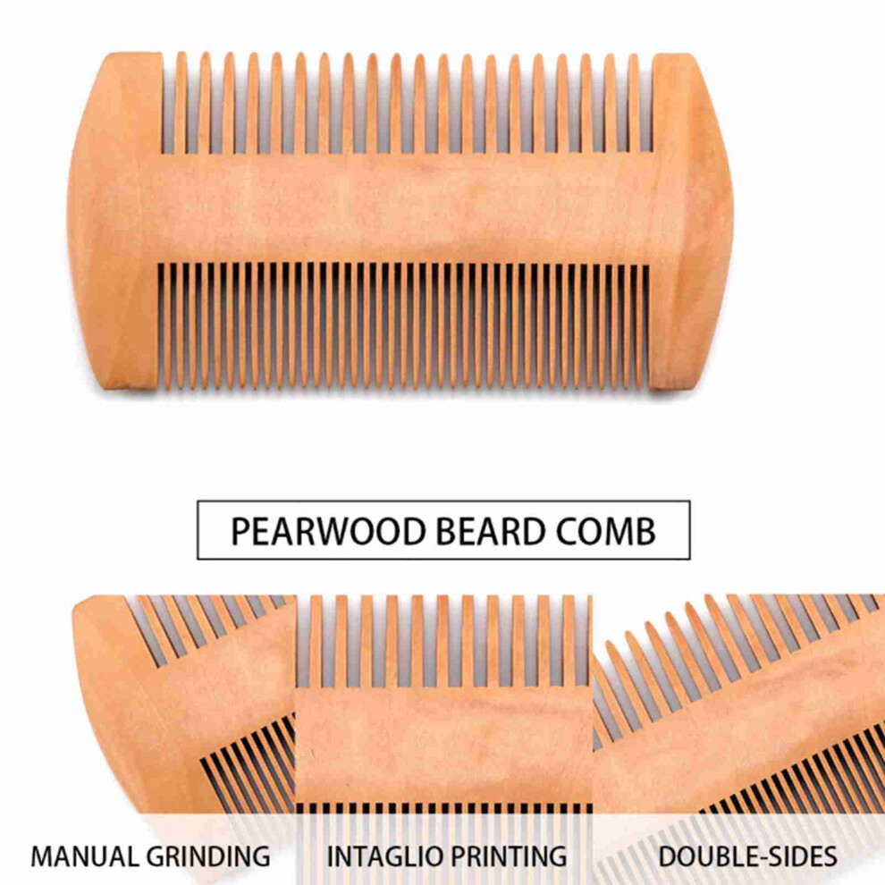 Pearwood Mustache Shaper Comb
