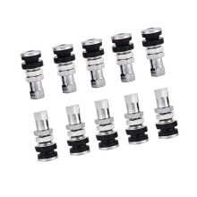 10pcs TR161 Metal Tire Valve Stems with Dust Cap for Motorcycle & ATV