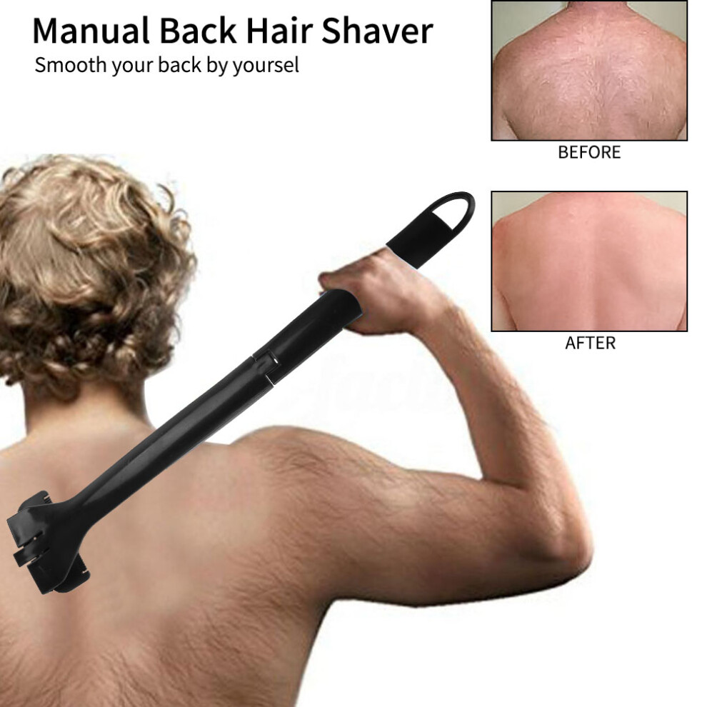 Foldable Body Hair Shaver for Self Grooming