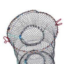 Foldable Lobster Crayfish Crab Shrimp Fish Trap Cage 25cm Black
