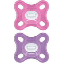 MAM Comfort Physiologischer Schnuller +0m Pink 2er Set + Aufbewahrungsbox