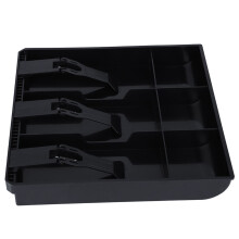 Cash Register Insert Tray Black for 3 Bills and 3 Coins Money Storage