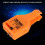 Multi-Functional Automotive Fuse Checker & Puller Tool, Orange, 70x30x16mm 6