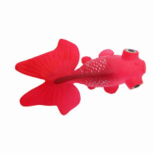 Aquarium Silicone Artificial Fish Ornament - Red Goldfish, Small Floating