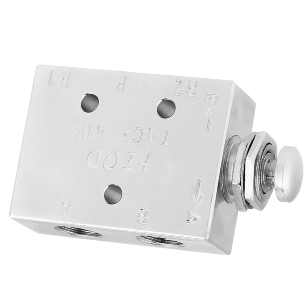 Tac2-41P 2-Position 3-Way Air Pneumatic On/Off Toggle Valve, Metal, 5.53.2Cm 8001392731994