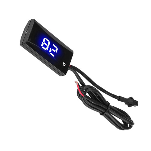 Motorcycle Water Temp Digital Gauge Blue LCD