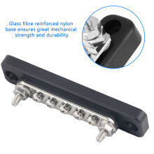 Bus Bar Electric Terminal Junction Block 5 Positions 2 Stud AC/DC 300V 48V