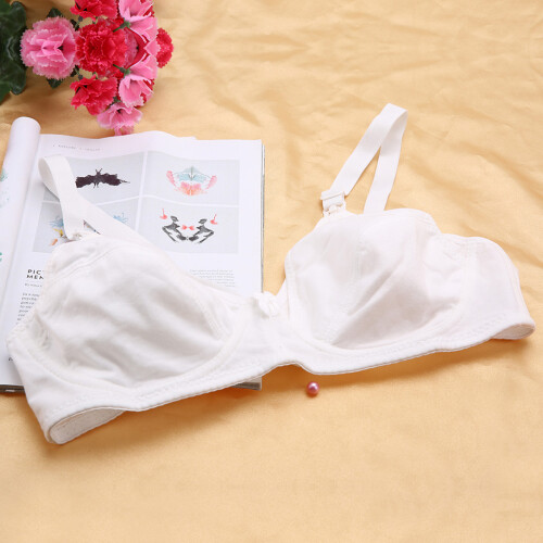 Pregnancy Cotton Nursing Bra White 34/75 Front Opening Maternity Support Bra 2