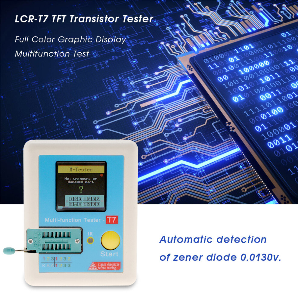 LCr T7 TFT Transistor Tester Full Colour Test