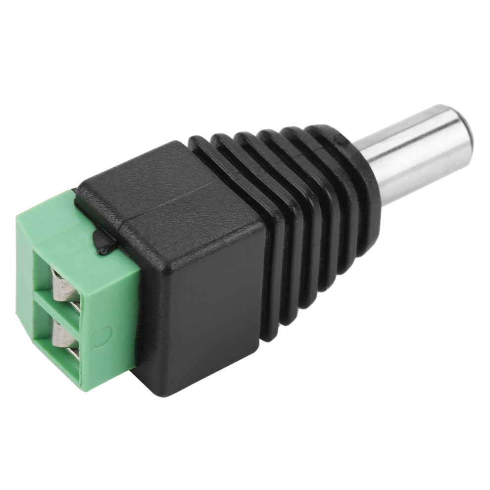 10Pcs DC Power Male Plug 5.5x2.1mm