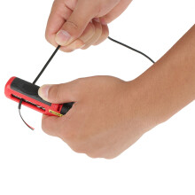Multifunctional Electrician Cable Dismantling Cutter Wire Stripper, 12.5cm, Red/Black