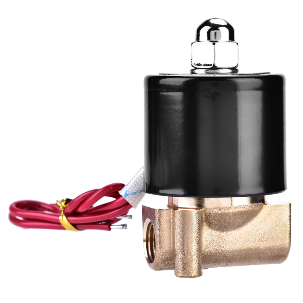 2W025-08 G1/4" 110V Ac Brass N/C Electric Solenoid Valve For Water & Air 4971392905807