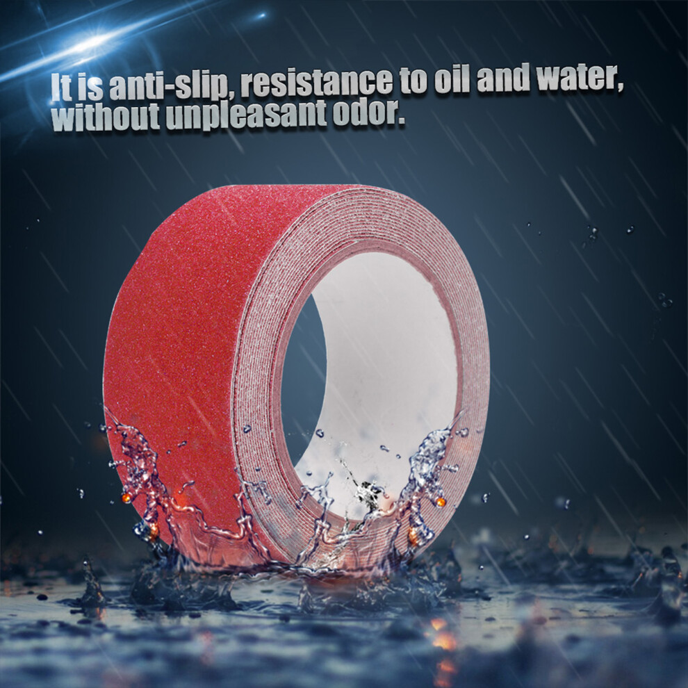Colorful 5M*5Cm Pvc Non-Slip Anti Skid Tape For Stair Floor Safety (Red) 4341392906867