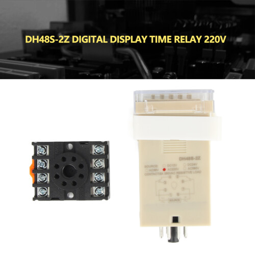 DH48S‑2Z Digital Timer Relay 0.01S-99H, 5A, 11x5.5cm 1