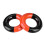 3Pcs Weighted Ring for Driver Golf Head, Steel + Rubber, 6.5cm 1