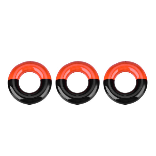 3Pcs Weighted Ring for Driver Golf Head, Steel + Rubber, 6.5cm 1