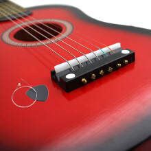Wooden 23in Children's Guitar Toy - Portab le, Creative Music Gift in Red