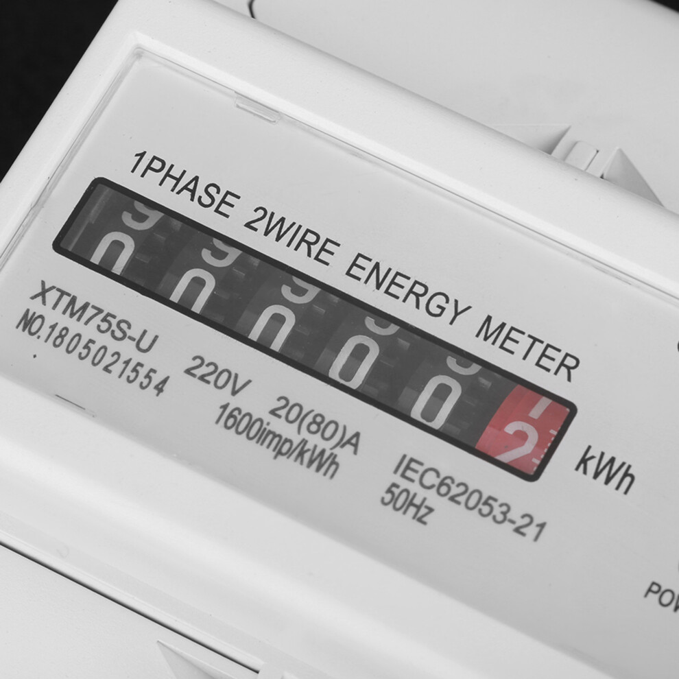 Digital Single Phase Energy Meter 220V