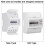 220V Digital 2-Wire 4P DIN Rail Electric Meter, 20(80)A 12