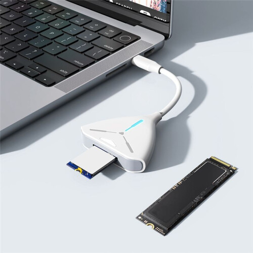 M.2 NVME/ Dual Protocol SSD-Hölje USB Type C SSD Extern Hårddiskfodral för NVME NGFF  SSD 1