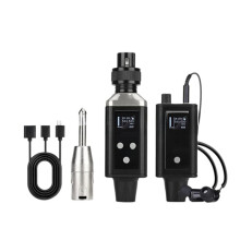 Sistema de Monitorización Inalámbrica Estéreo UHF con Auriculares Portátiles Inalámbricos en Tiempo Real para Ensayos de Cantantes y Bandas.