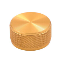 Botão de Alumínio CNC 34x17mm para Amplificador de Áudio, Alto-Falante, DAC, CD, Potenciômetro de Toca-Discos, Controle de Alta Precisão Dourado