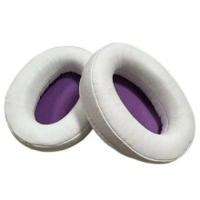 Almofadas de Substituição para Fones de Ouvido Cloud Silver II Almofadas de Espuma Macia para Fones de Ouvido Branco + Roxo
