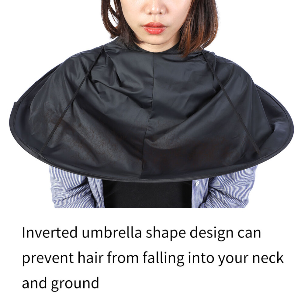 Adult Barber Hair Cutting Umbrella Cape, 6060cm, Black & Blue